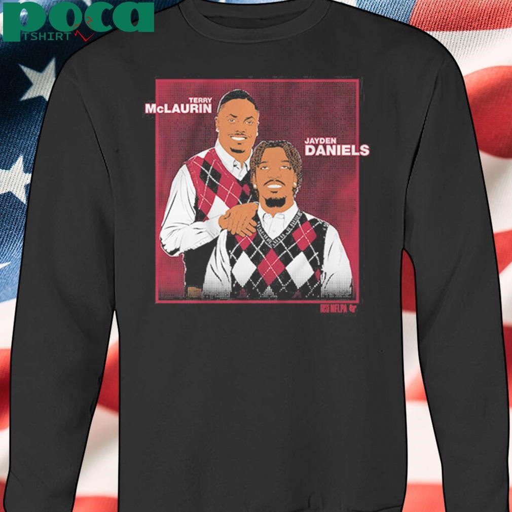 Jayden Daniels And Terry McLaurin Family Portrait Shirt