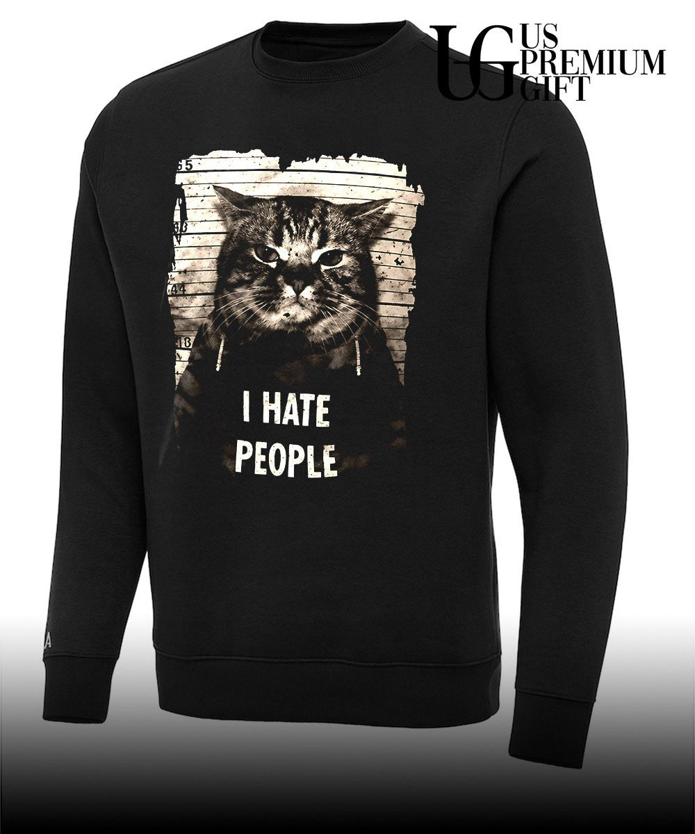 Jeff Satur Cat I hate people shirt