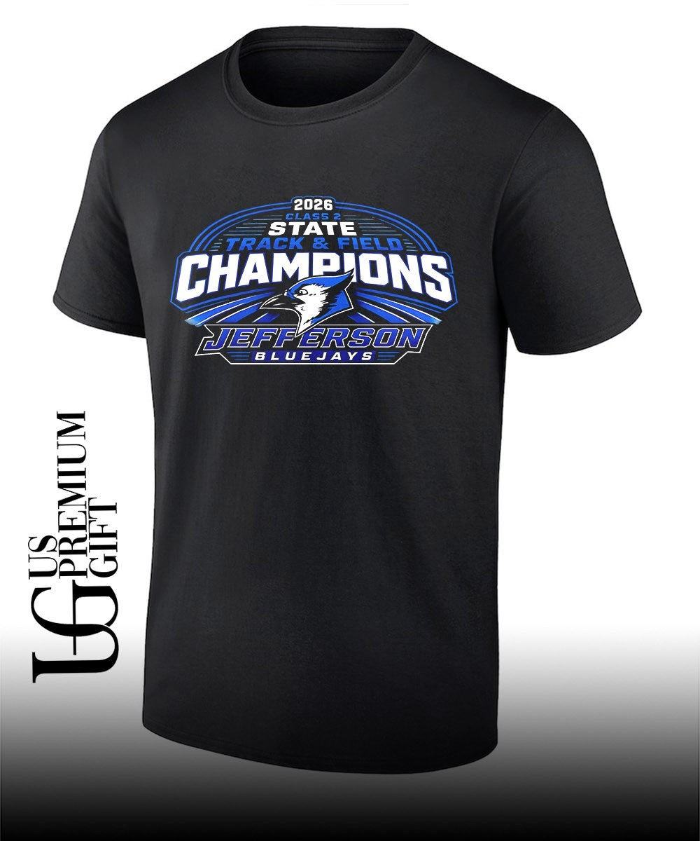 Jefferson Bluejays Class 2 State Track & Field Champions 2026 shirt