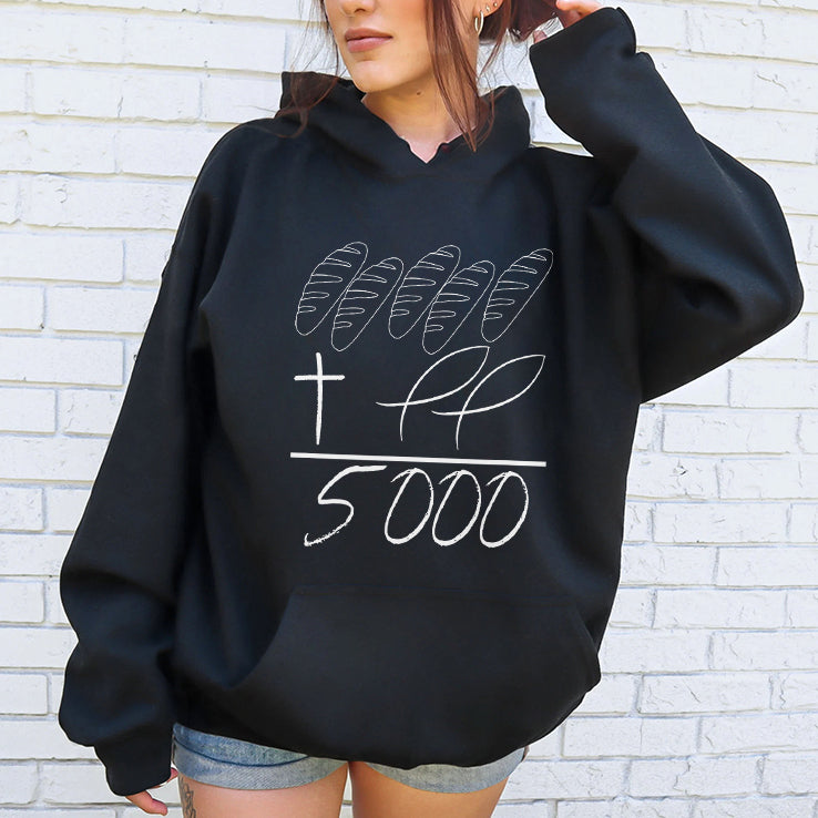 Jesus 2 Fishes 5 Loaves Of Bread Miracle Feeding 5000 Shirt
