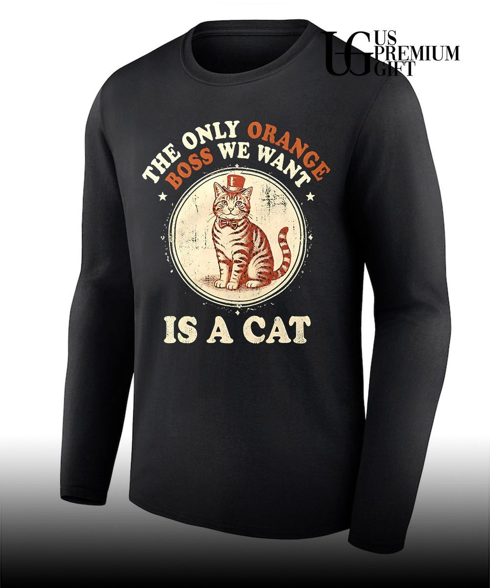 Jimmy Kimmel the only orange boss we want is a cat shirt