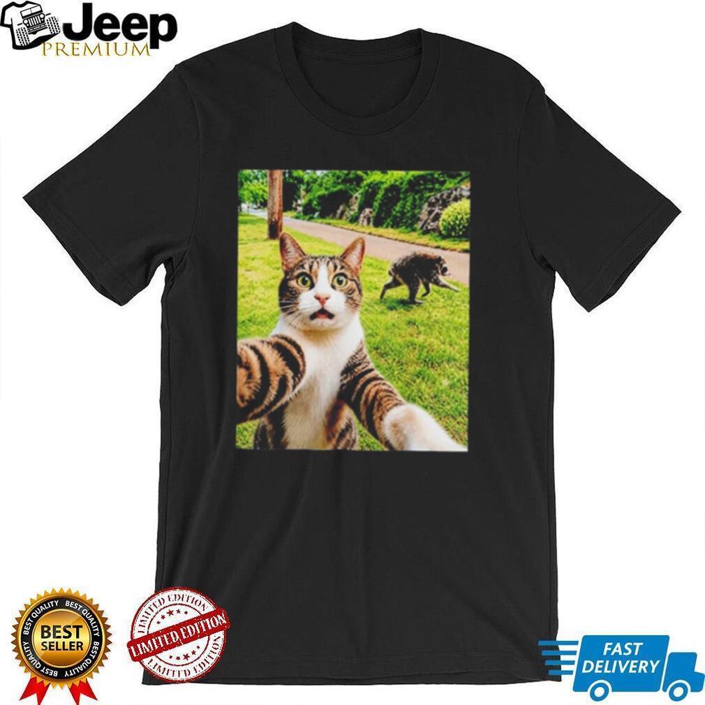 Jimothy Raccoon and Cat Selfie Viral 2026 Seattle shirt