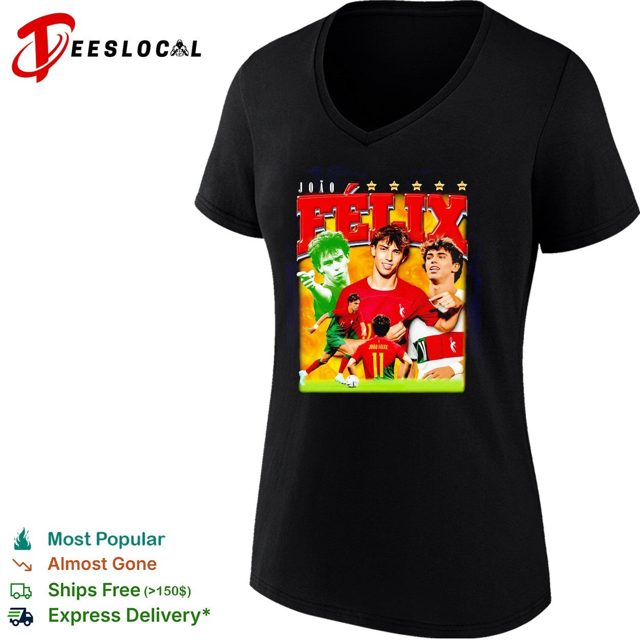 Joao Felix action shots collage shirt