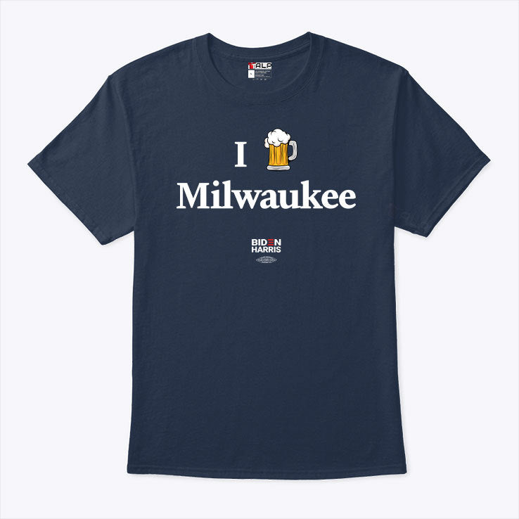 Biden Harris I Beer Milwaukee T Shirt