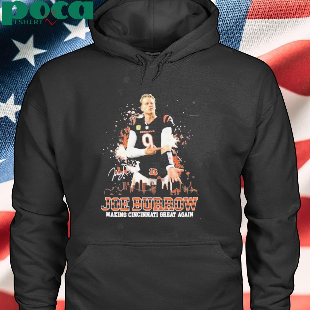 Joe Burrow Making Cincinnati Great Again Skyline Signature Shirt