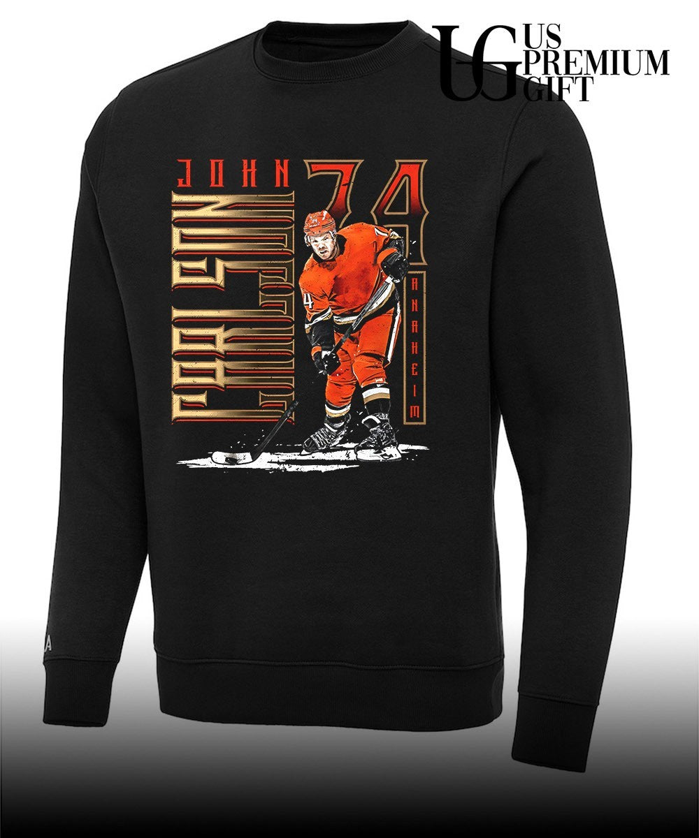 John Carlson 74 player Anaheim Ducks NHL vertical shirt