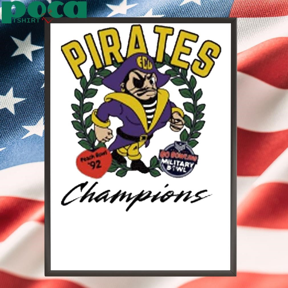Jon Smith Ecu Football Pirates Champions Peach Bowl ’92 Shirt