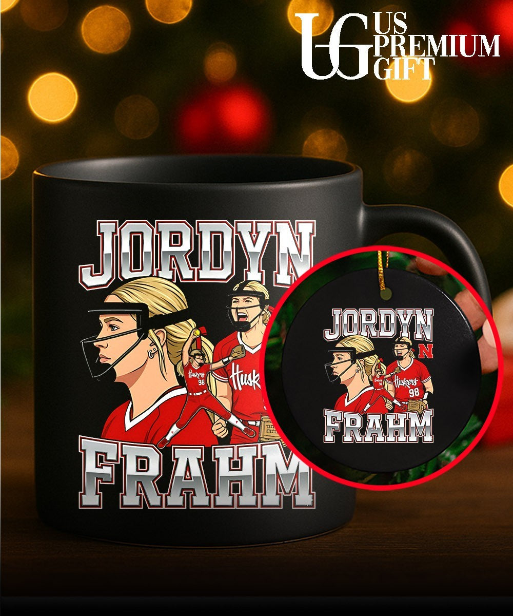 Jordyn Frahm Nebraska Cornhuskers Softball Collage graphic shirt