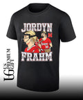 Jordyn Frahm Nebraska Cornhuskers Softball Collage graphic shirt
