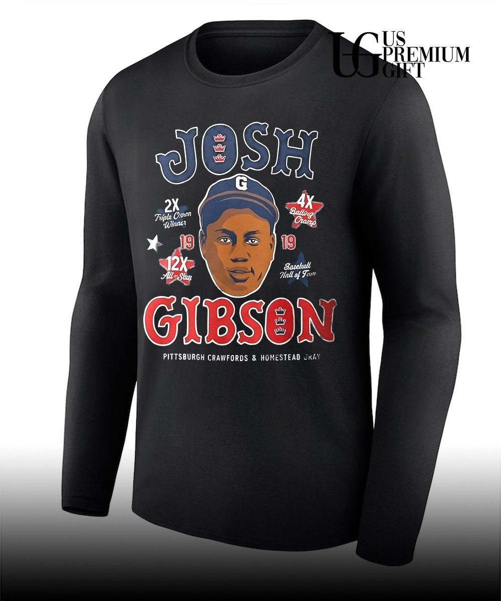 Josh Gibson Pittsburgh Pirates and Homestead Grays big head signature shirt