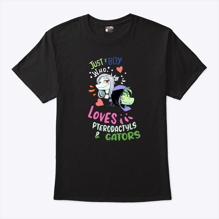 Just A Boy Who Loves Pterodactyls And Gators T Shirt
