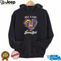 Just A Girl Who Loves Banana Ball Sparkle Heart Baseball Mascots Black T Shirt