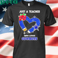 Just a teacher who loves Dallas Cowboys heart shirt