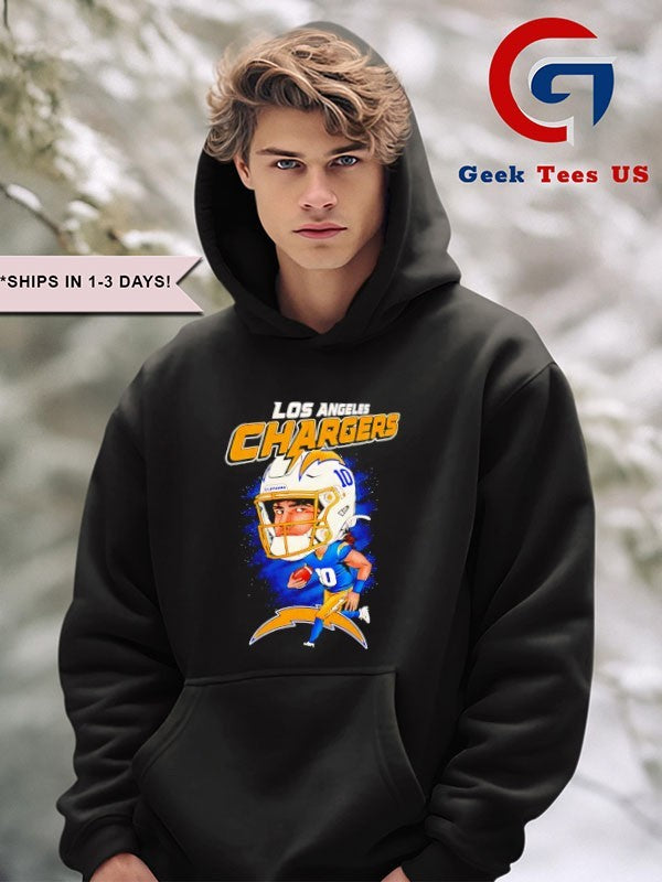 Justin Herbert player Los Angeles Chargers caricature T-shirt