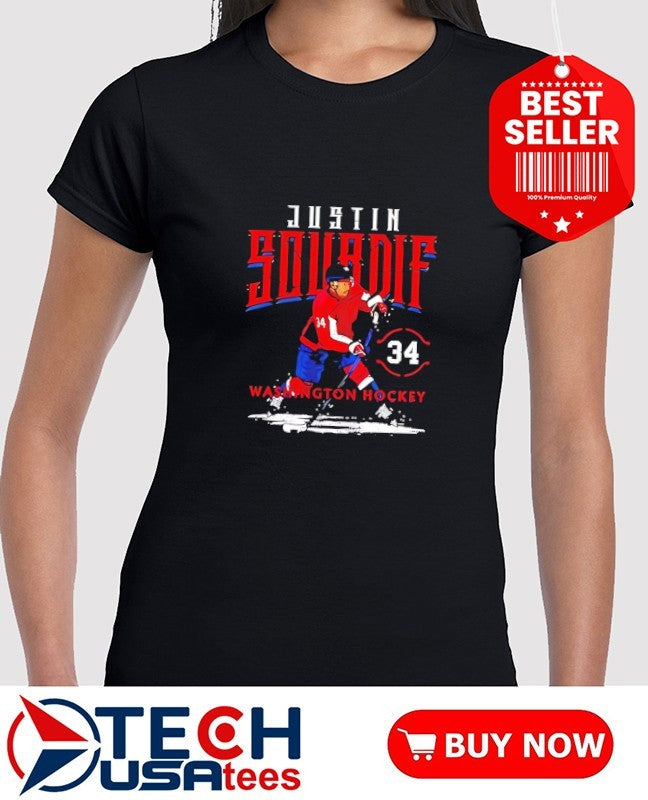 Justin Sourdif #34 Washington Capitals Hockey shirt