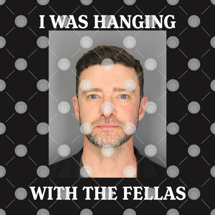 Justin Timberlake Mugshot I Was Hanging With The Fellas T Shirt