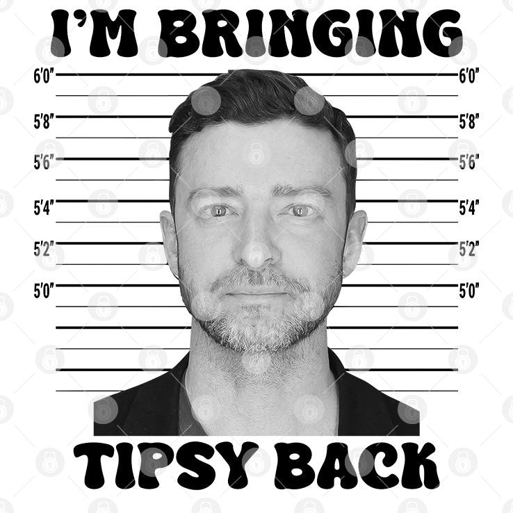 Justin Timberlake Mugshot I’m Bringing Tipsy Back Shirt