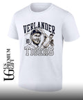 Justin Verlander Detroit Tigers baseball signature portrait shirt