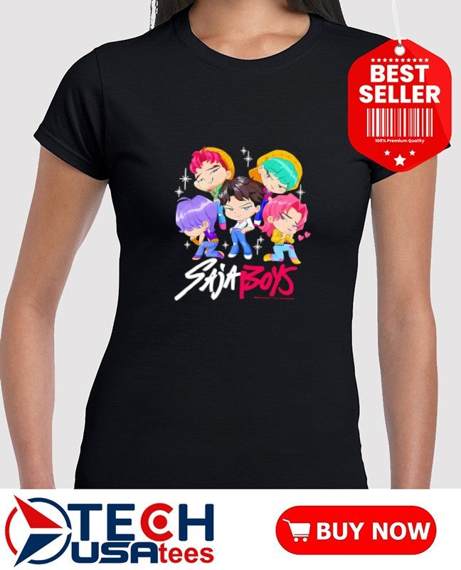 K-Pop Demon Hunters Saja Boys chibi shirt