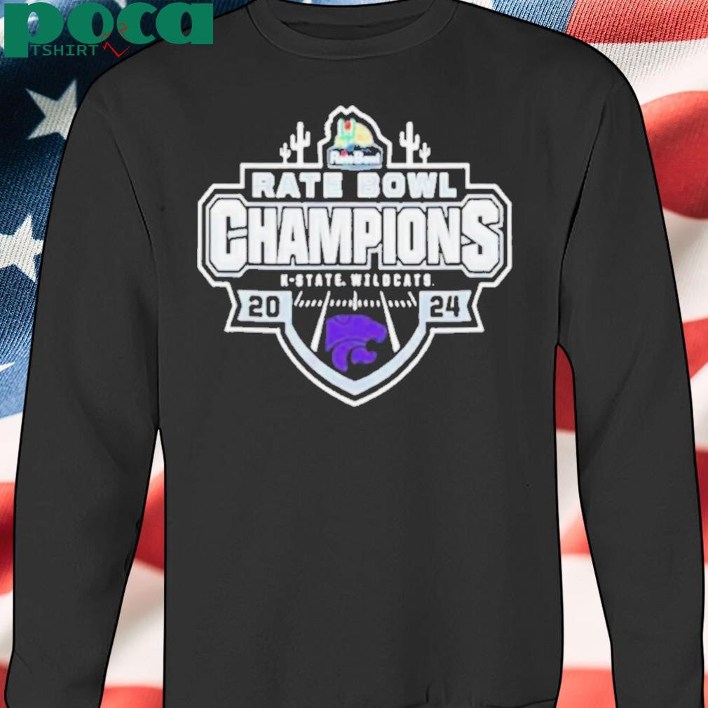 K State Wildcats Rate Bowl Champions 2024 Champ Logo NCAAF Bowl Games T Shirts