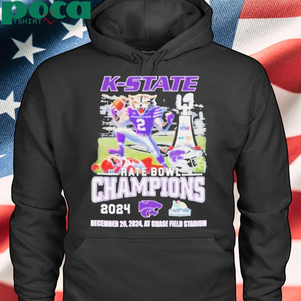 K State Wildcats Rate Bowl Champions 2024 Mascot T Shirts