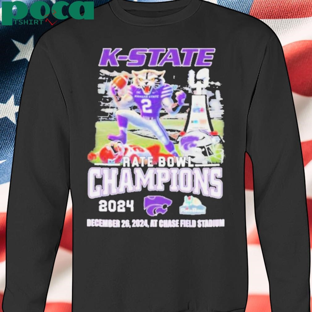 K State Wildcats Rate Bowl Champions 2024 Mascot T Shirts