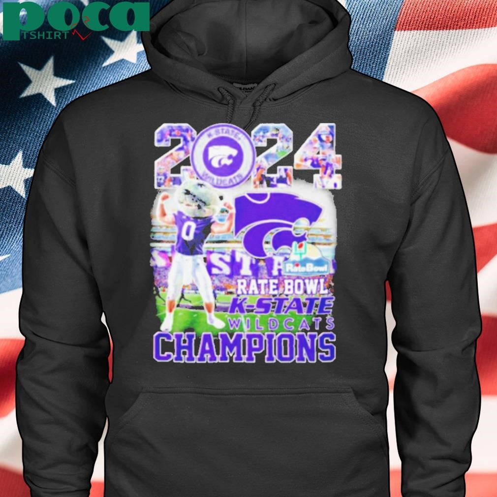 K State Wildcats Rate Bowl Champions 2024 mascot shirt