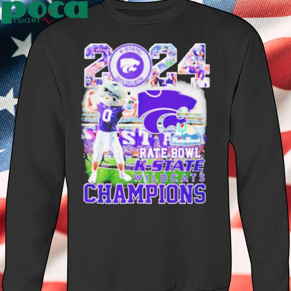 K State Wildcats Rate Bowl Champions 2024 mascot shirt