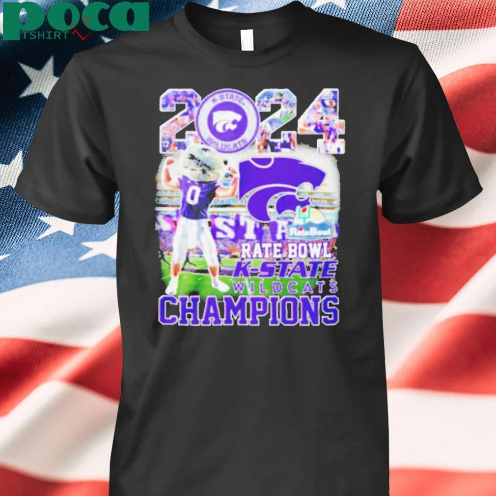 K State Wildcats Rate Bowl Champions 2024 mascot shirt