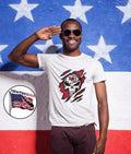 KC Skull Torn Fabric Kansas City Chiefs T-Shirt