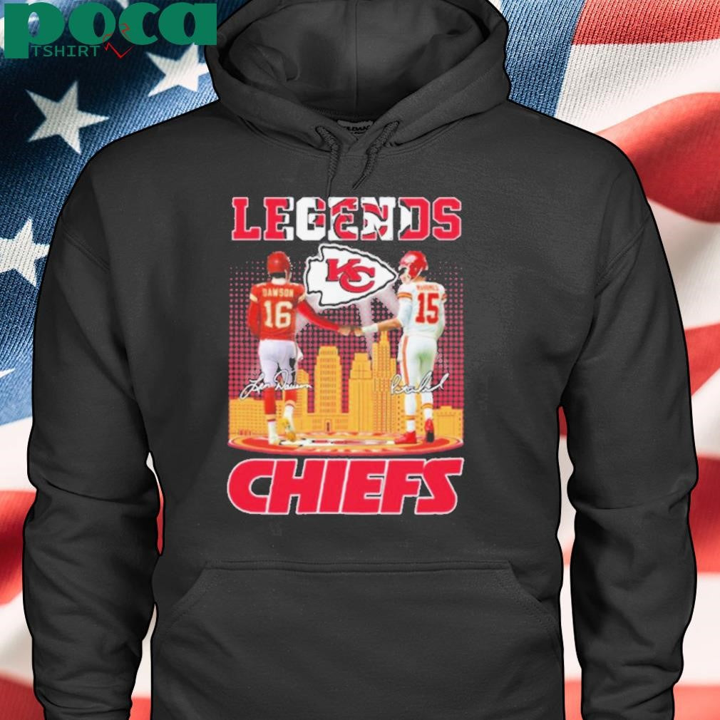 Kansas City Chiefs Legends Dawson And Mahomes T Shirt