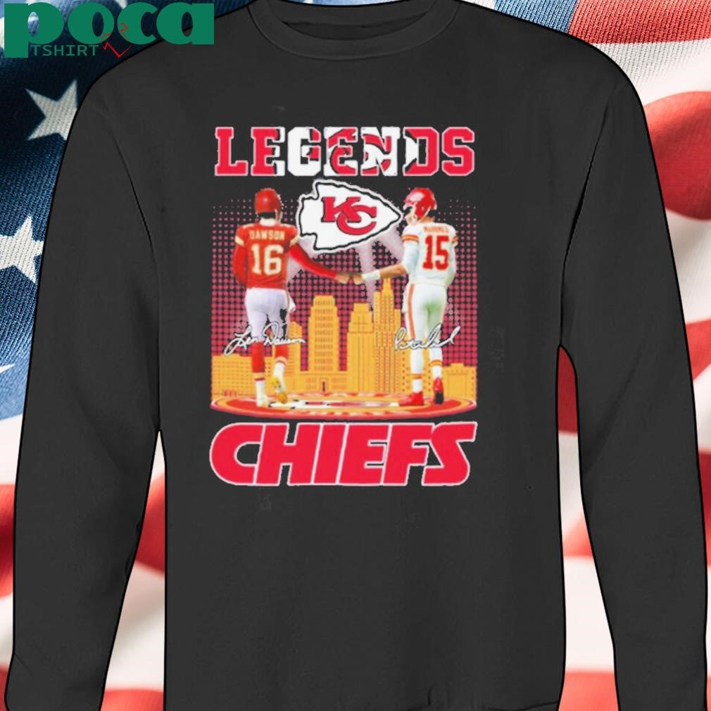 Kansas City Chiefs Legends Dawson And Mahomes T Shirt