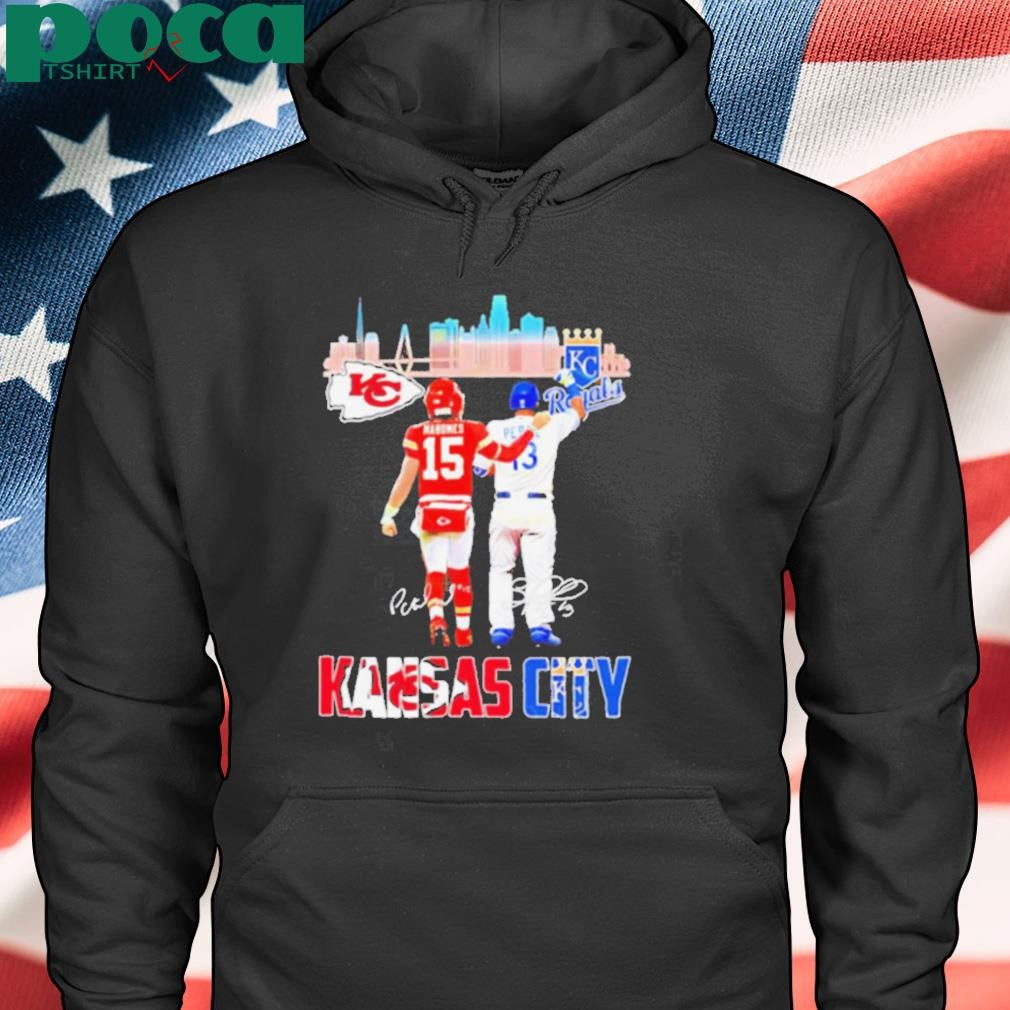 Kansas City Chiefs x Kansas City Royals signature city skyline shirt