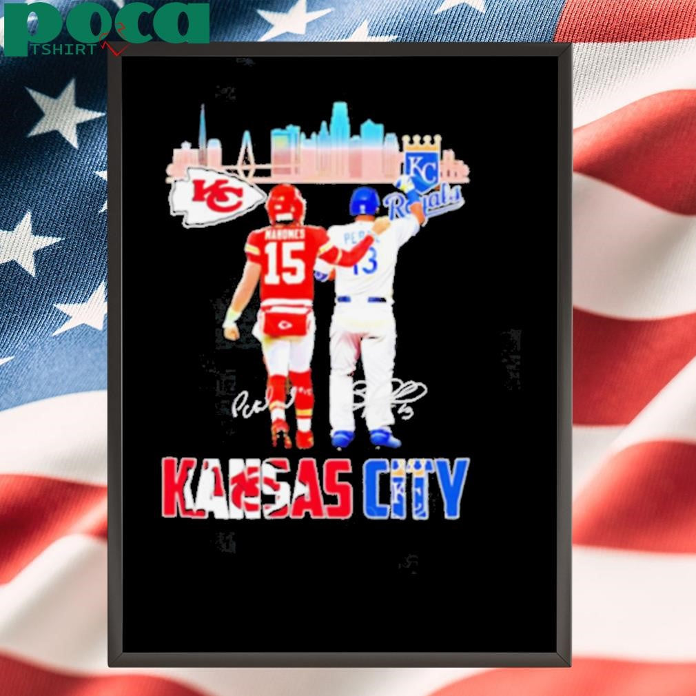 Kansas City Chiefs x Kansas City Royals signature city skyline shirt