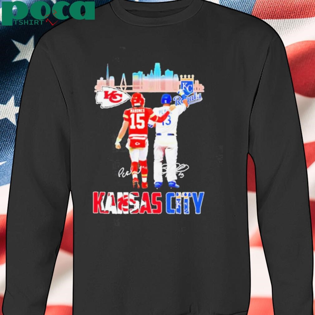 Kansas City Chiefs x Kansas City Royals signature city skyline shirt