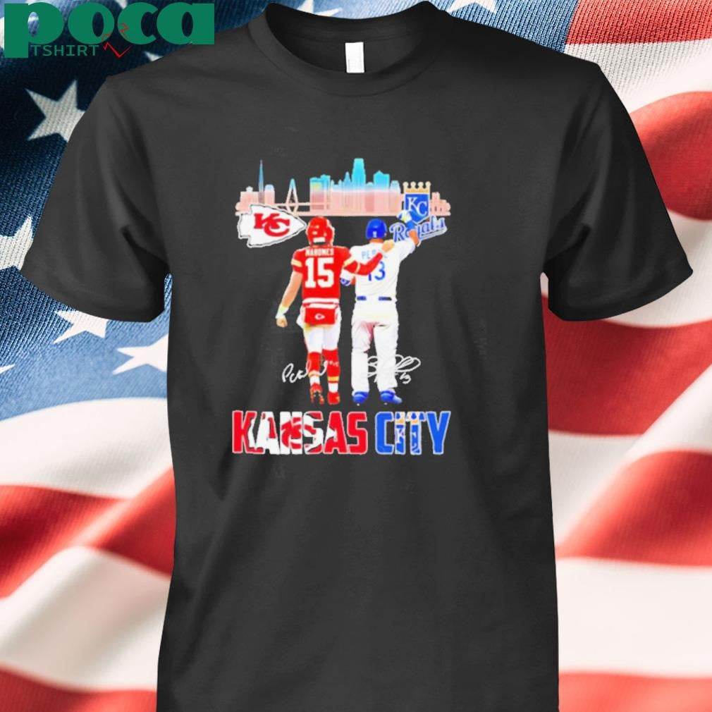 Kansas City Chiefs x Kansas City Royals signature city skyline shirt