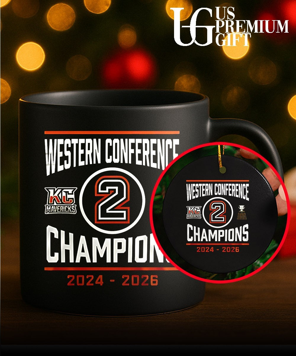 Kansas City Mavericks 2024-2026 ECHL Western Conference Champions Locker Room shirt
