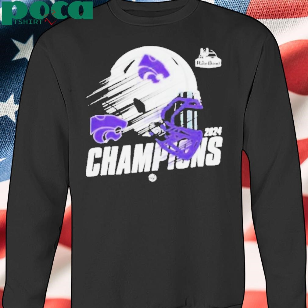 Kansas State Wildcats Rate Bowl Game Champions 2024 Helmet Logo NCAAF Bowl Games 2024 2025 shirt