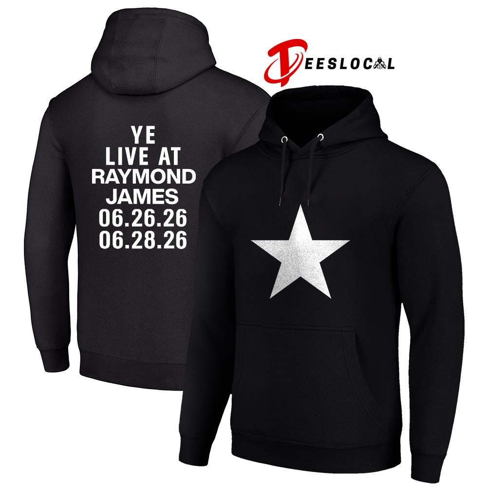 Kanye West Raymond James stadium Tampa Florida star shirt