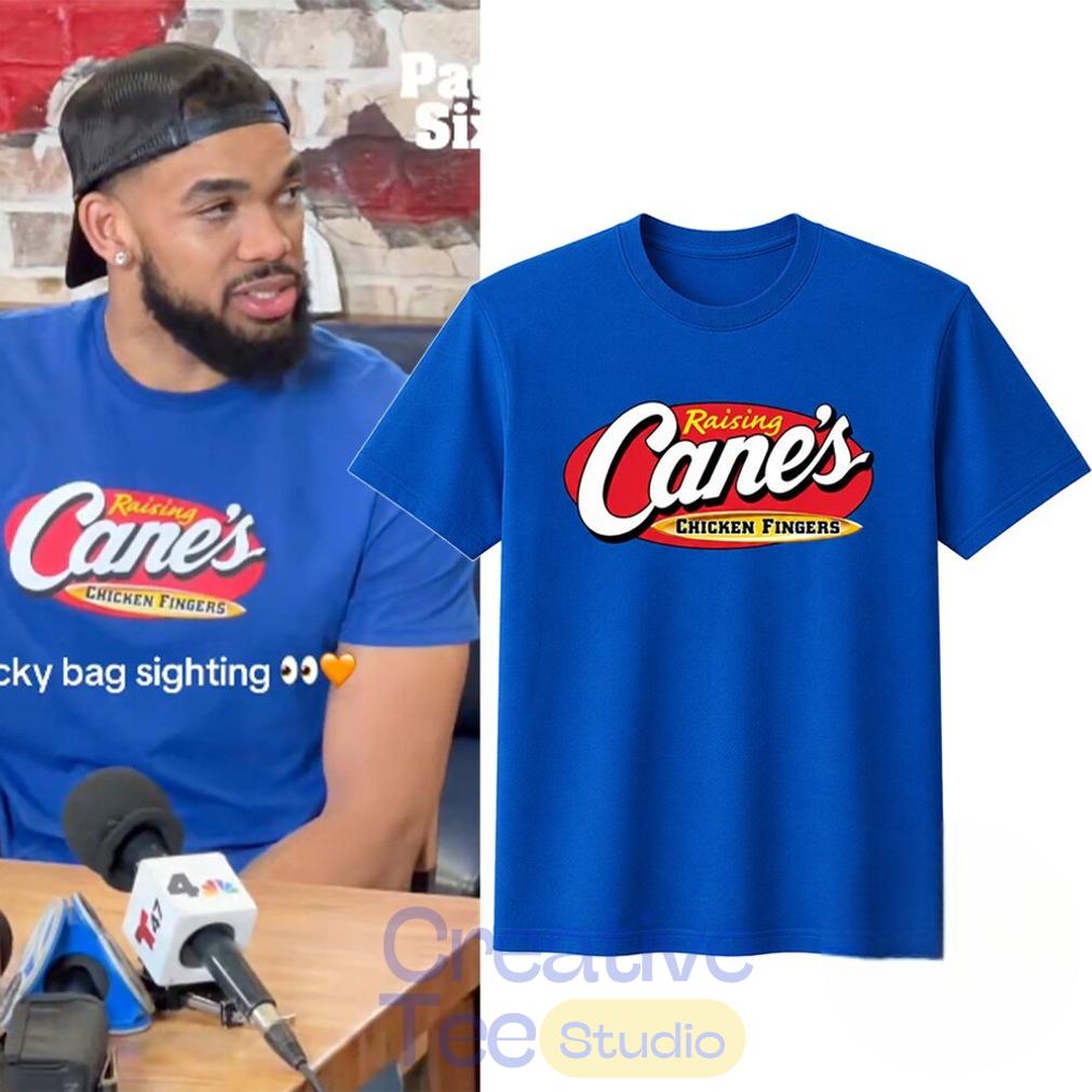 Karl Anthony Towns KAT Raising Canes Chicken Fingers Logo Shirt