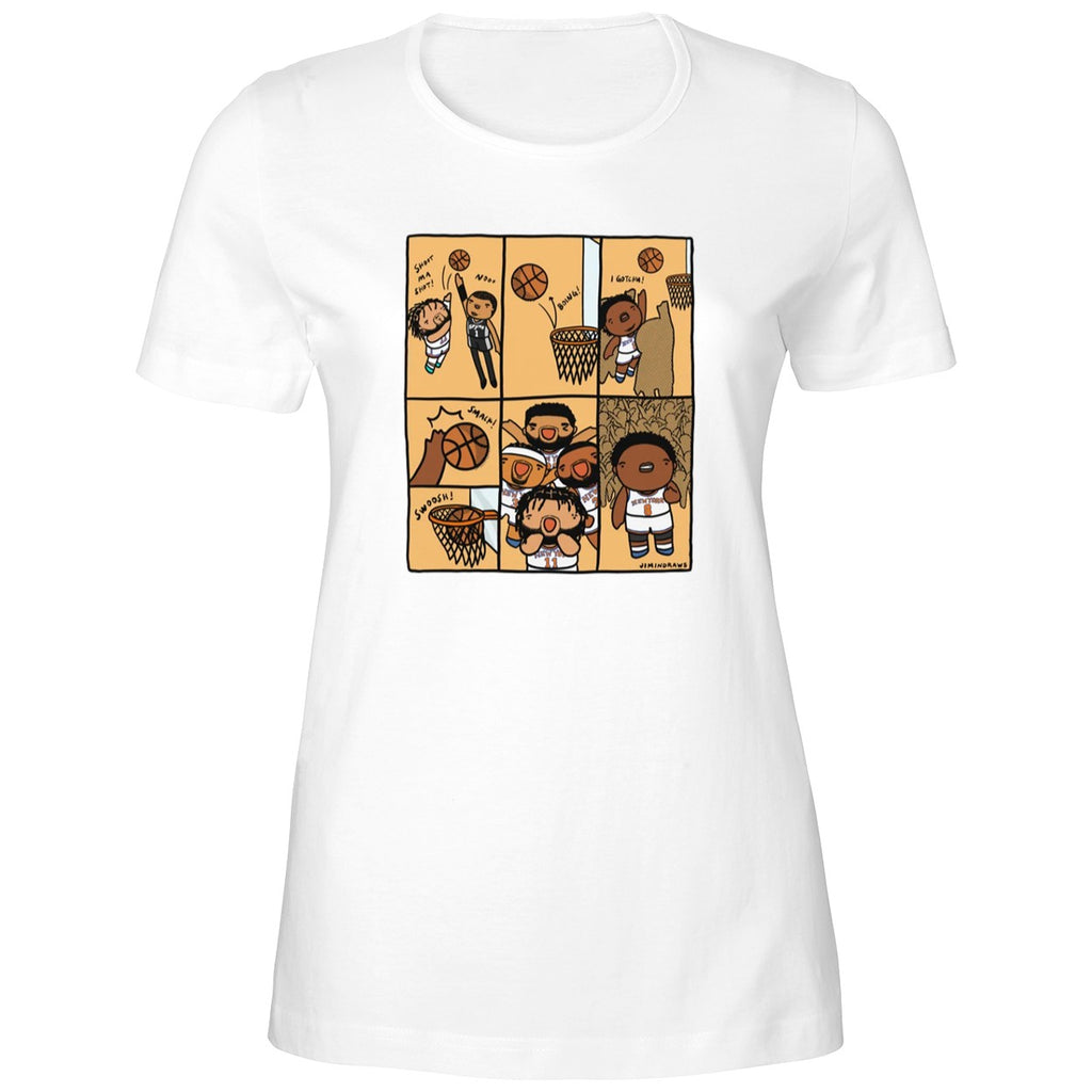 Karl-Anthony Towns with NY Knicks OG Tip Shirt