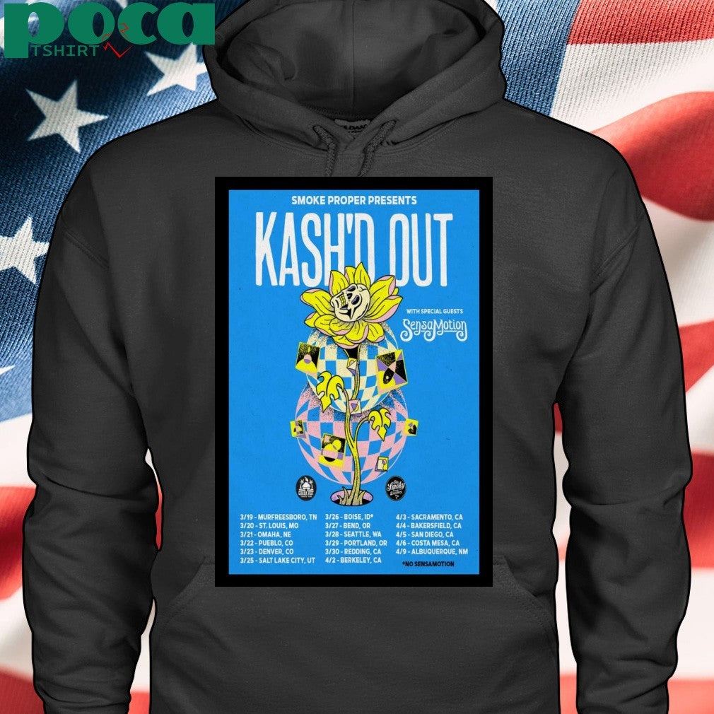 Kash’d Out March & April Tour 2025 Poster T-Shirt