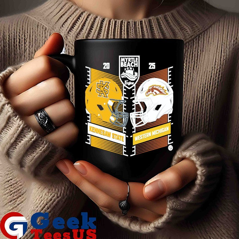 Kennesaw State Owls vs Western Michigan Broncos Myrtle Beach Bowl 2025 H2H T-shirt