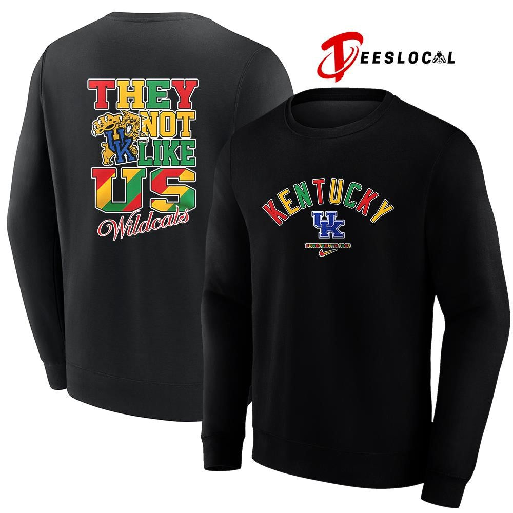 Kentucky Wildcats x Juneteenth they not like us shirt