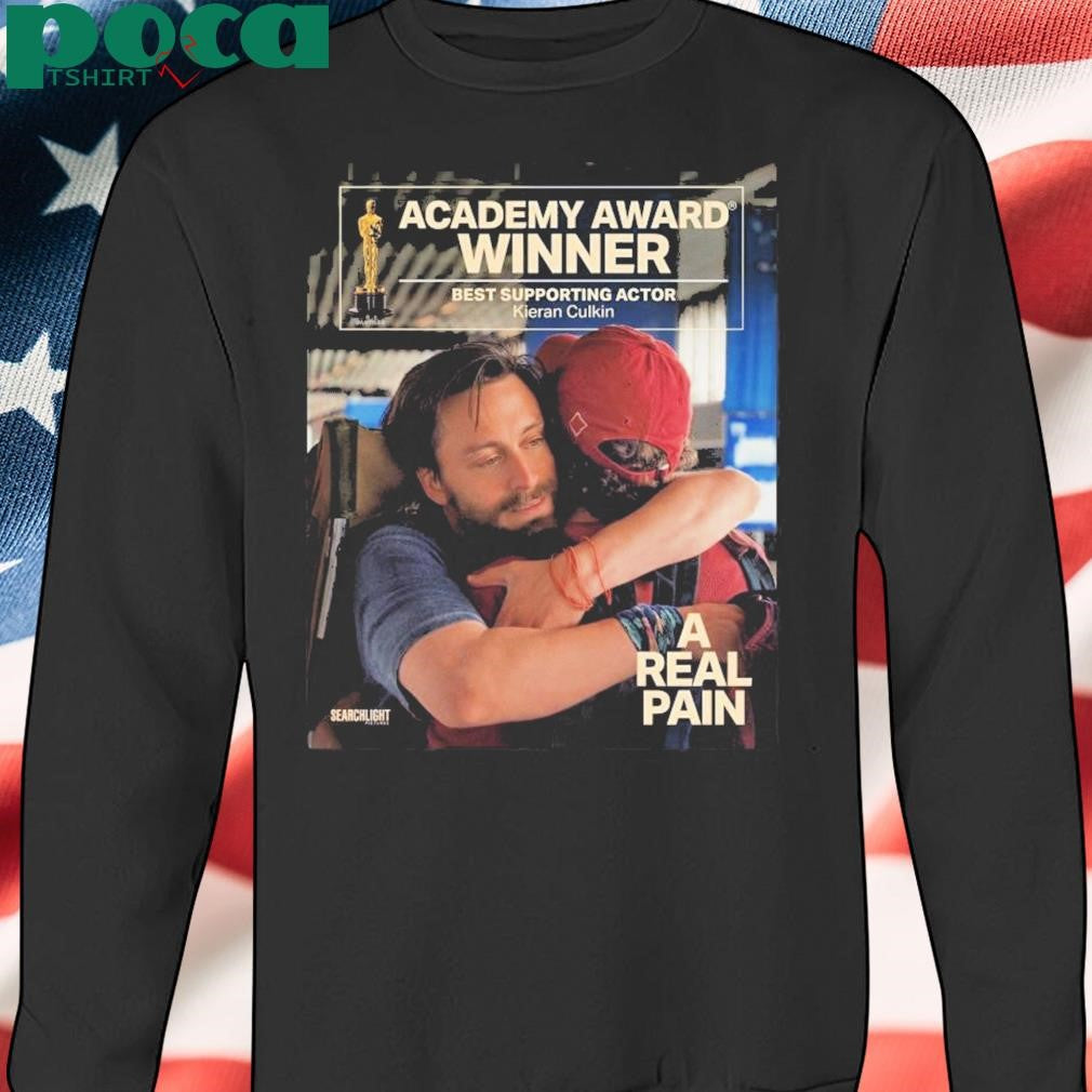 Kieran Culkin At The 97th Academy Award Winner Best Supporting Actor A Real Pain 2025 T Shirt