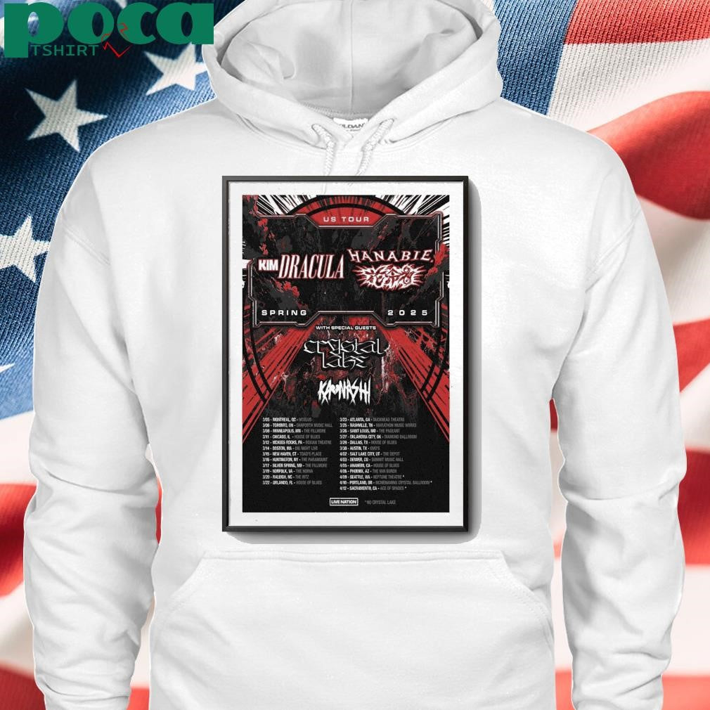 Kim Dracula And Hanabie US Tour Spring 2025 Poster shirt