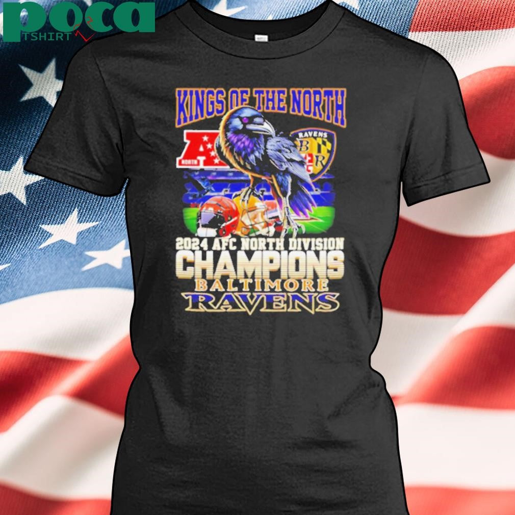 Kings of the North 2024 AFC North Division Champions Baltimore Ravens shirt