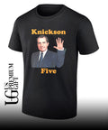 Knickson Five Richard Nixon x NBA funny T-shirt