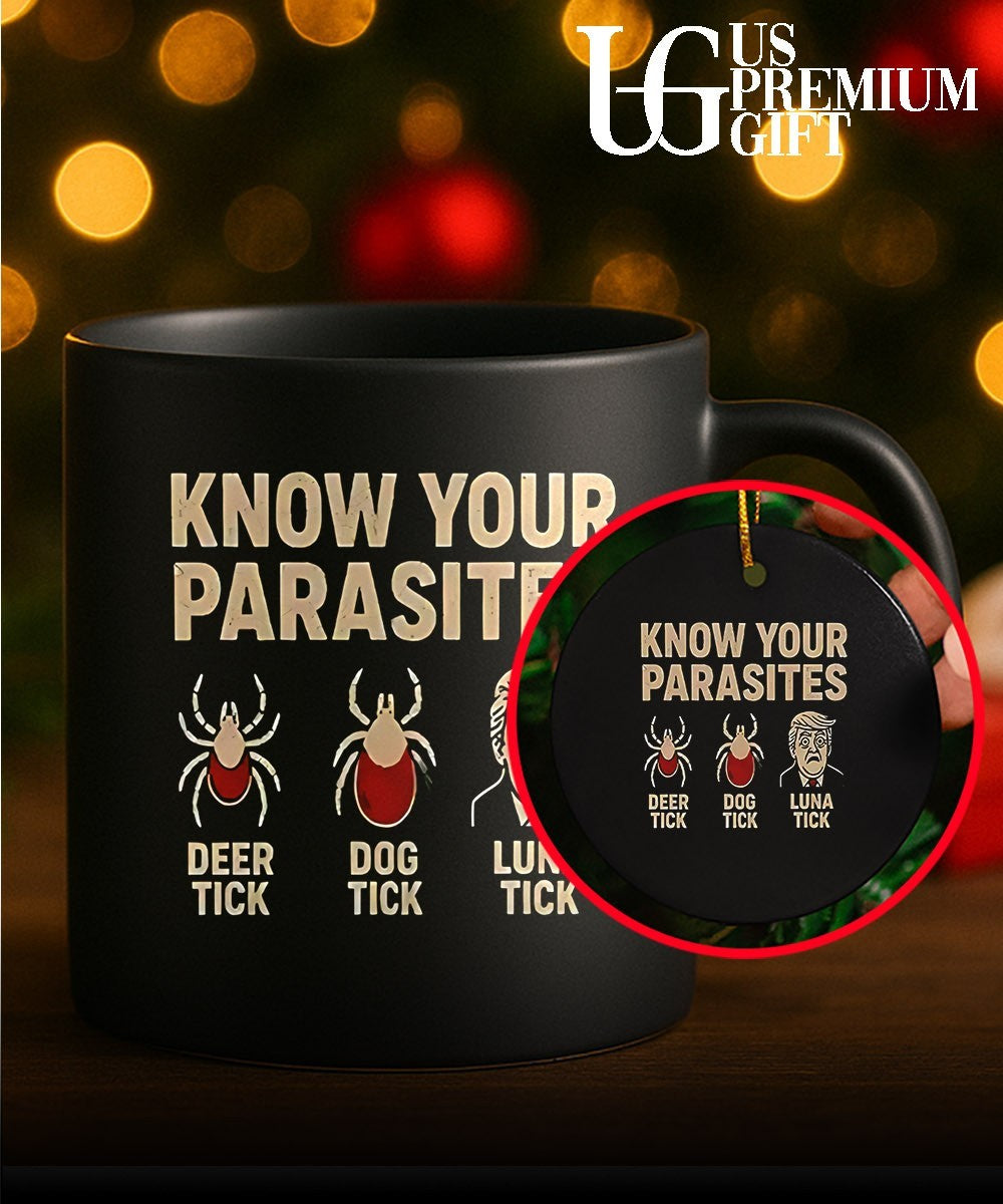 Know your parasites deer tick dog tick luna Trump shirt