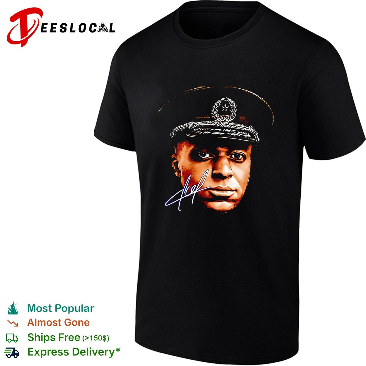 Kylian Mbappe x El Dictator military portrait shirt